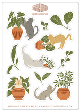 Load image into Gallery viewer, Meddling Cats Sticker Sheet