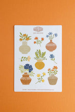 Load image into Gallery viewer, Pottery + Petals Sticker Sheet
