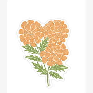 Marigolds Vinyl Sticker