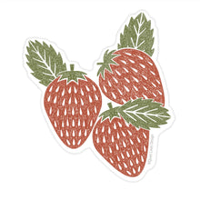 Load image into Gallery viewer, Strawberries Vinyl Sticker
