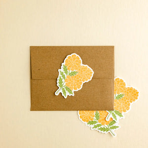 Marigolds Vinyl Sticker