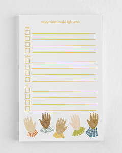 Many Hands To-Do List Notepad