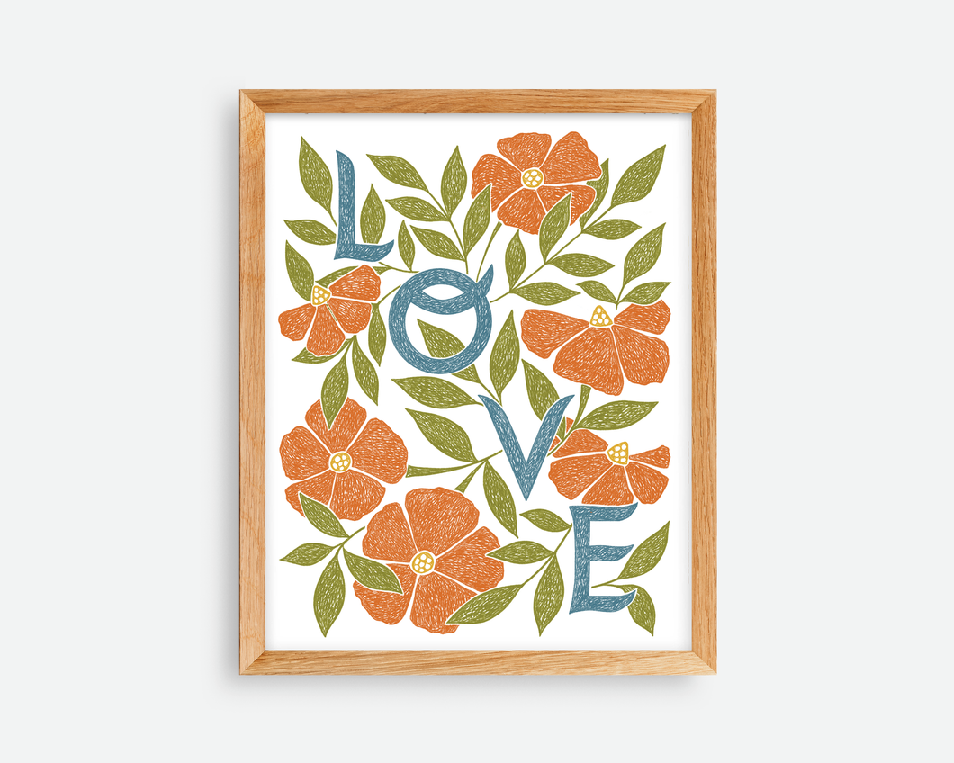 Love Blossoms Art Print