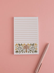 Toadstool Lined Notepad