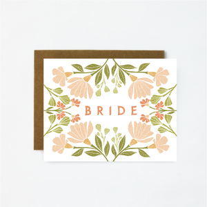 Floral Bride - Bridal Greeting Card