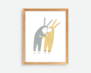 Bunny Hugs Print