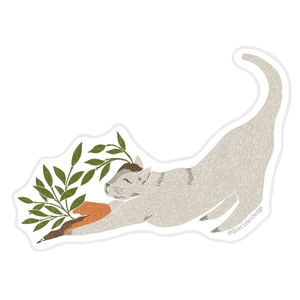 Meddling Cat Sticker