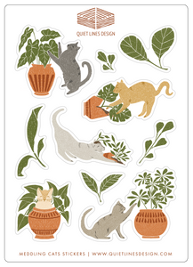Meddling Cats Sticker Sheet