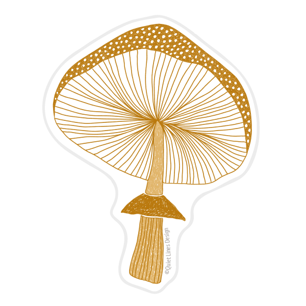 Polkadot Mushroom Sticker