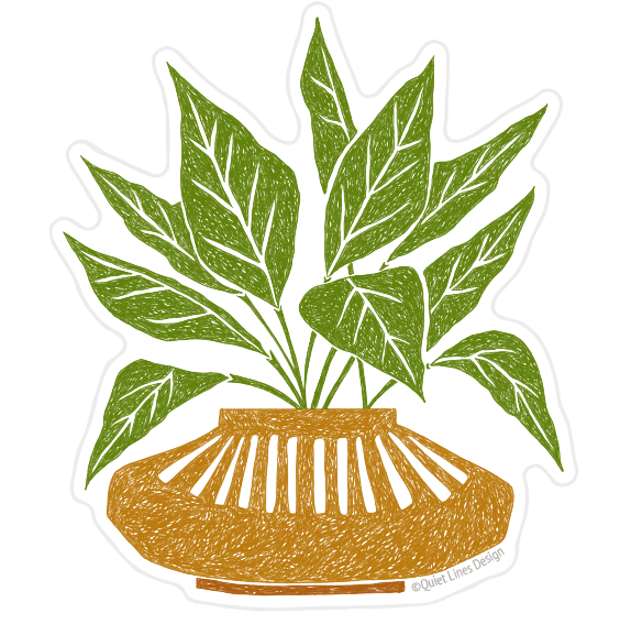 Mustard Planter Sticker