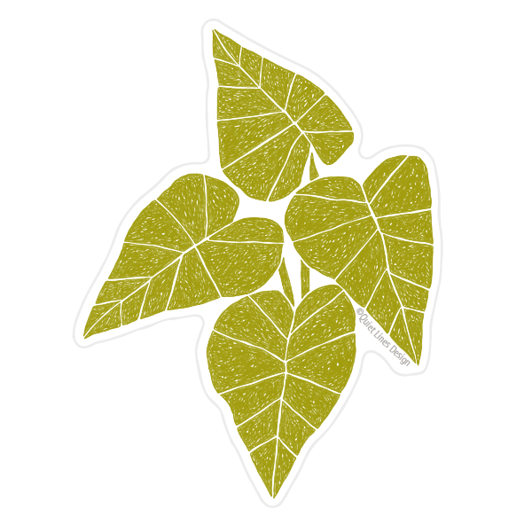 Playful Leaves Sticker