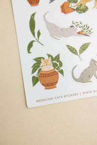 Meddling Cats Sticker Sheet