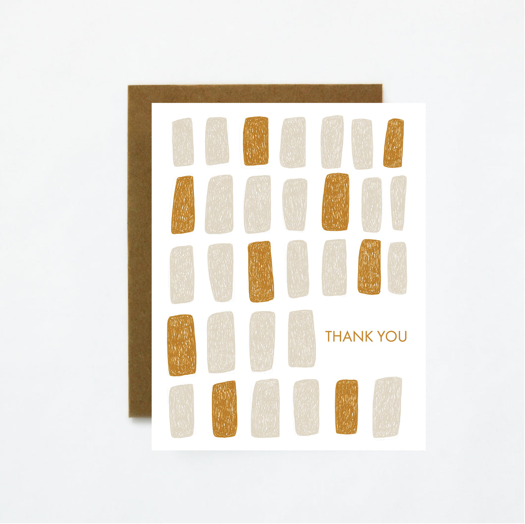 Block Pattern Thank You